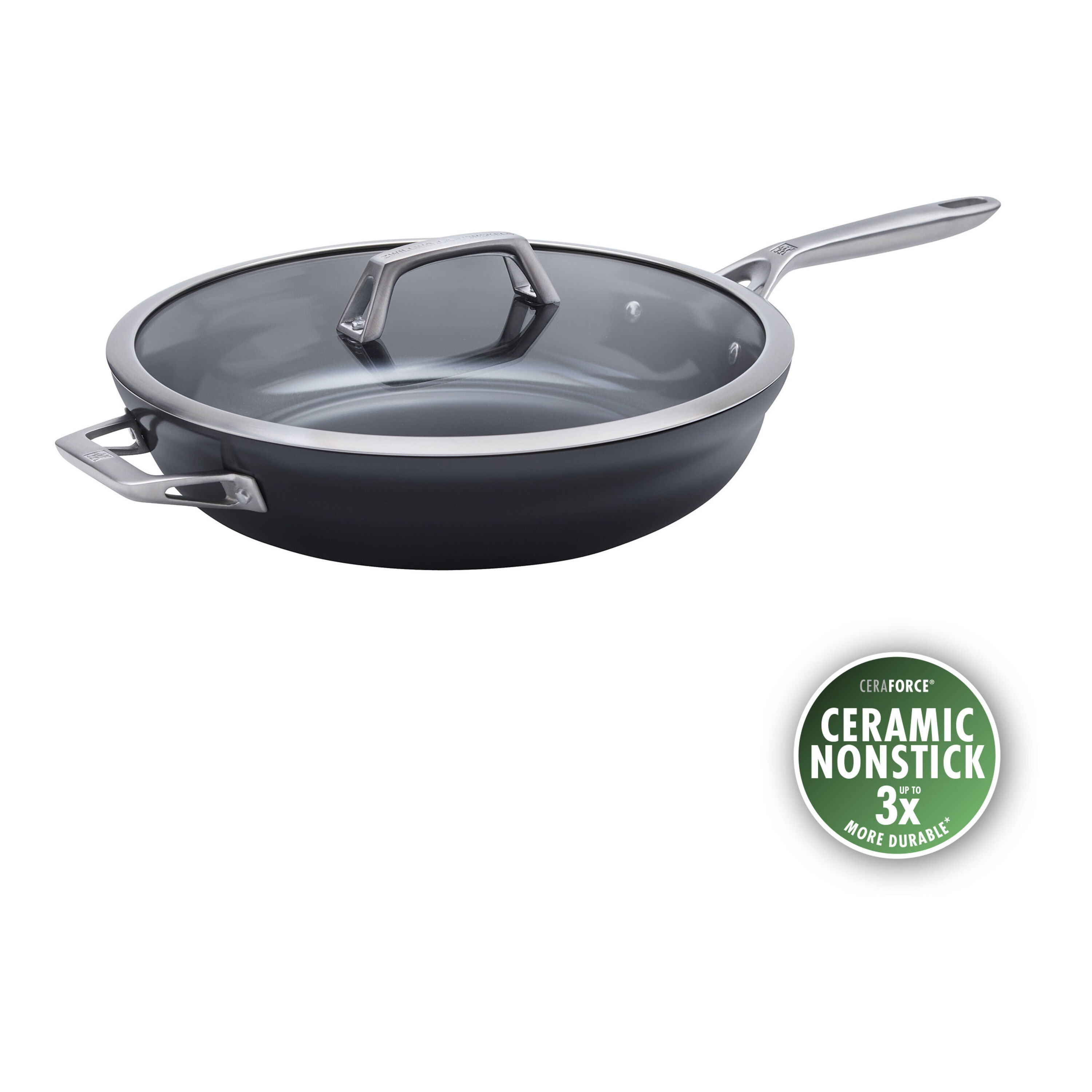ZWILLING Motion Ceramic 5 qt Hard Anodized Ceramic Nonstick Deep Fryer, Aluminum