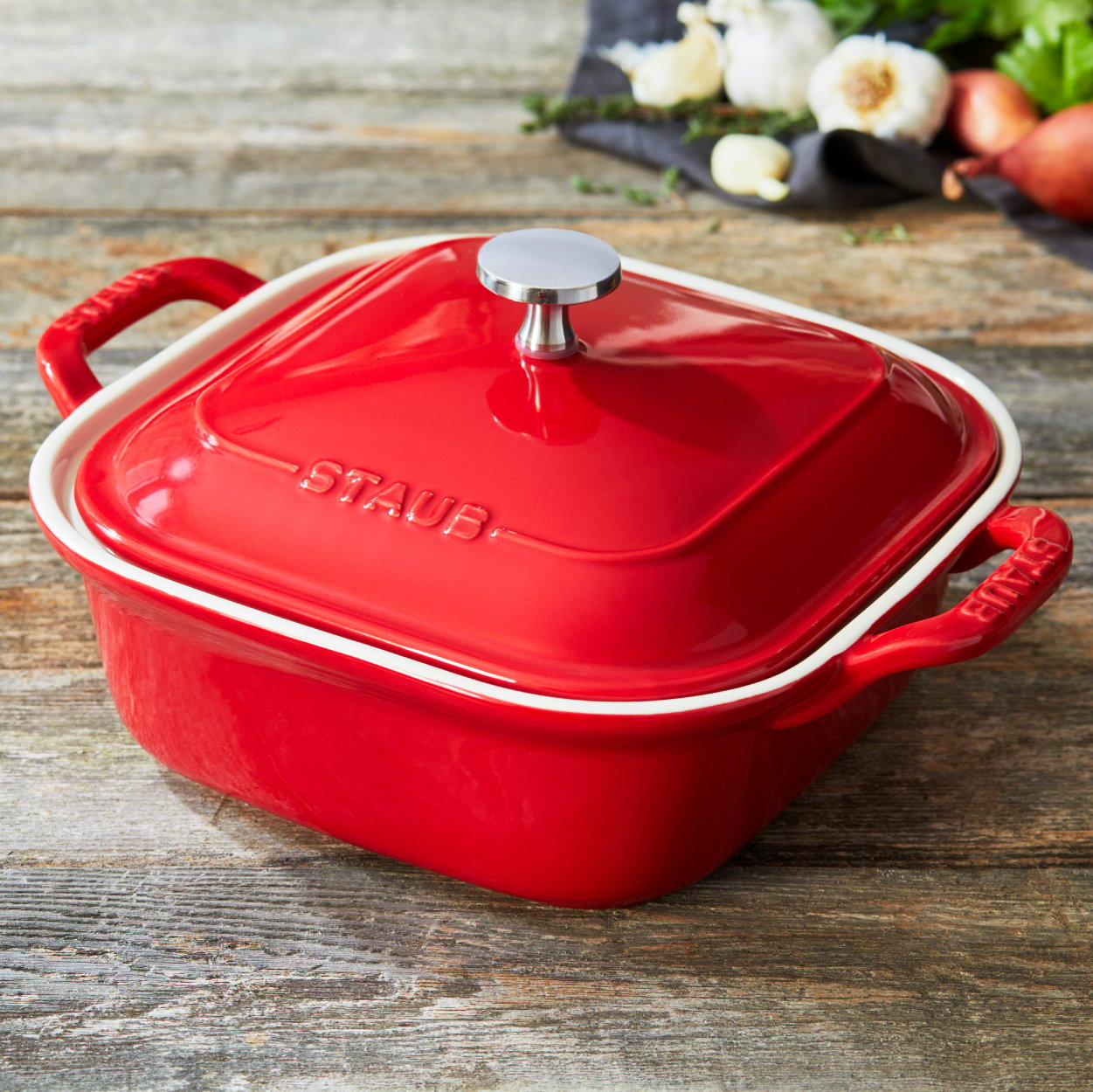 Rustic Red 7.5 x 6 Staub 40511-867 Baking-Dishes 